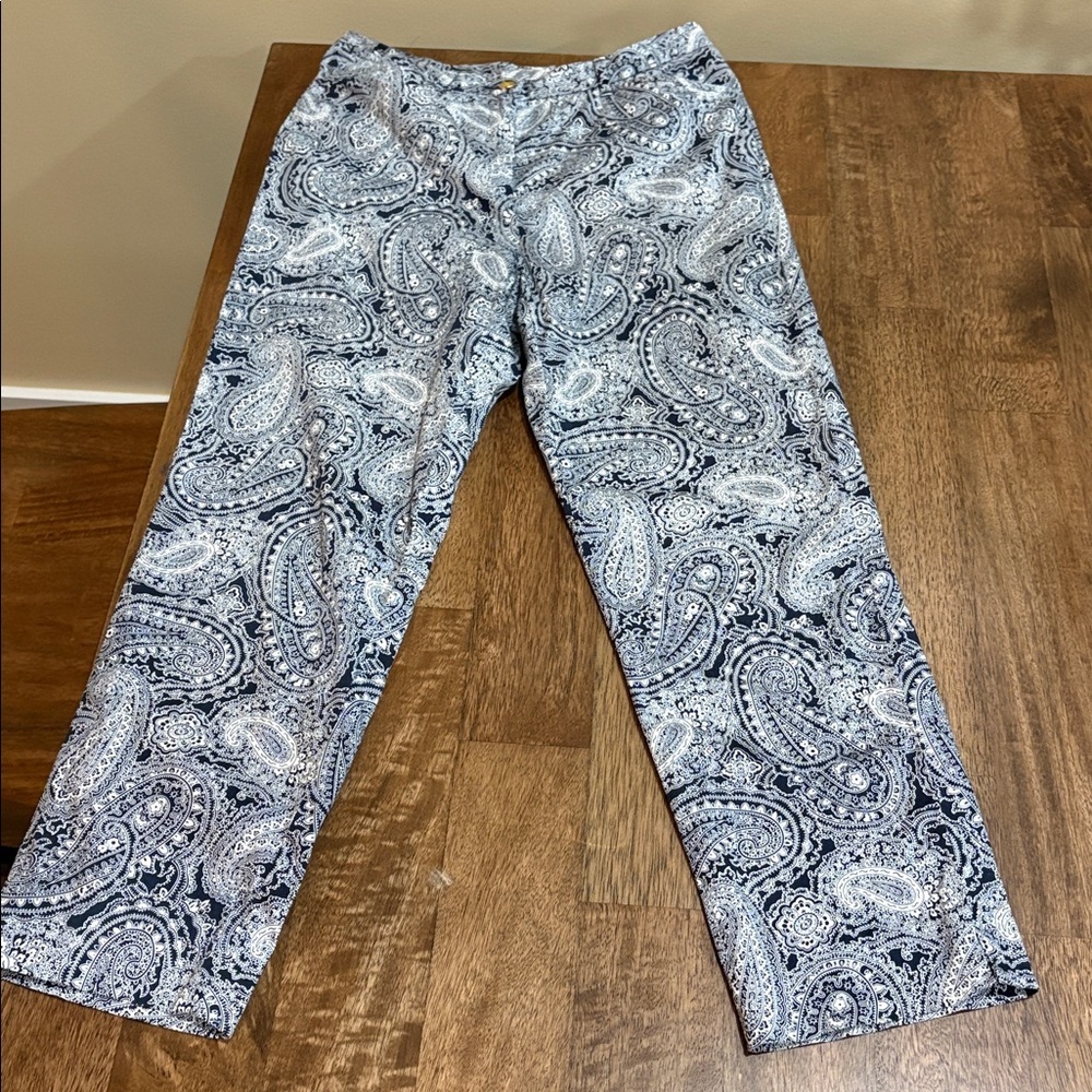 Paisley pants Lauren Ralph Lauren, sz 6 petite. Lightweight.